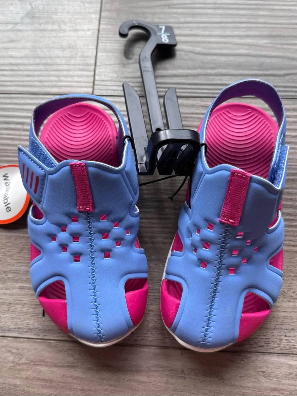 Kids Water-Ready Sandals in Purple and Pink - Comfortable Grip